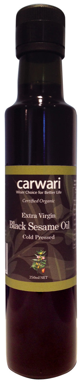 Carwari Organic Black Toasted Sesame  Oil 250ml