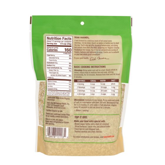 Bob's Red Mill Creamy Buckwheat Cereal 510g